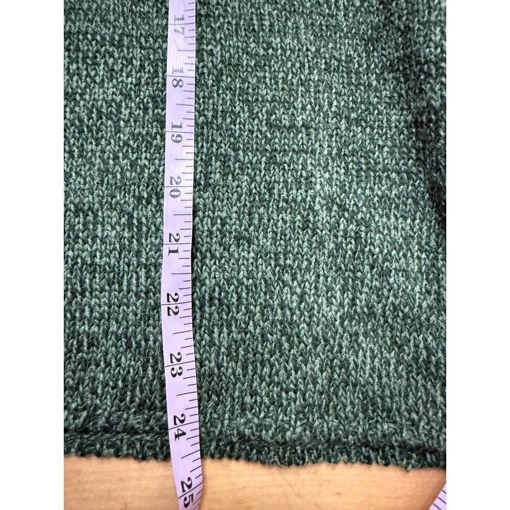 Appleseed's green sweater with white trim and decorative buttons NWOT XL - Picture 7 of 8